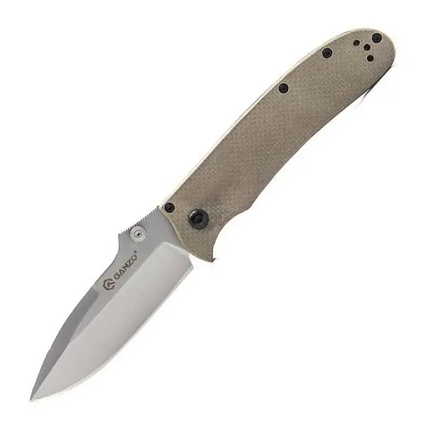 Gango G704 440C лезвие G10 ручка складной нож для выживания охотничьи и Тактические Ножи EDC карманный нож для охоты, инструмент для кемпинга - Цвет: Коричневый