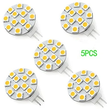 G4 светодиодный 12V 3W 12* SMD5050 270lm лампада Светодиодный лампа G4 12v освещение