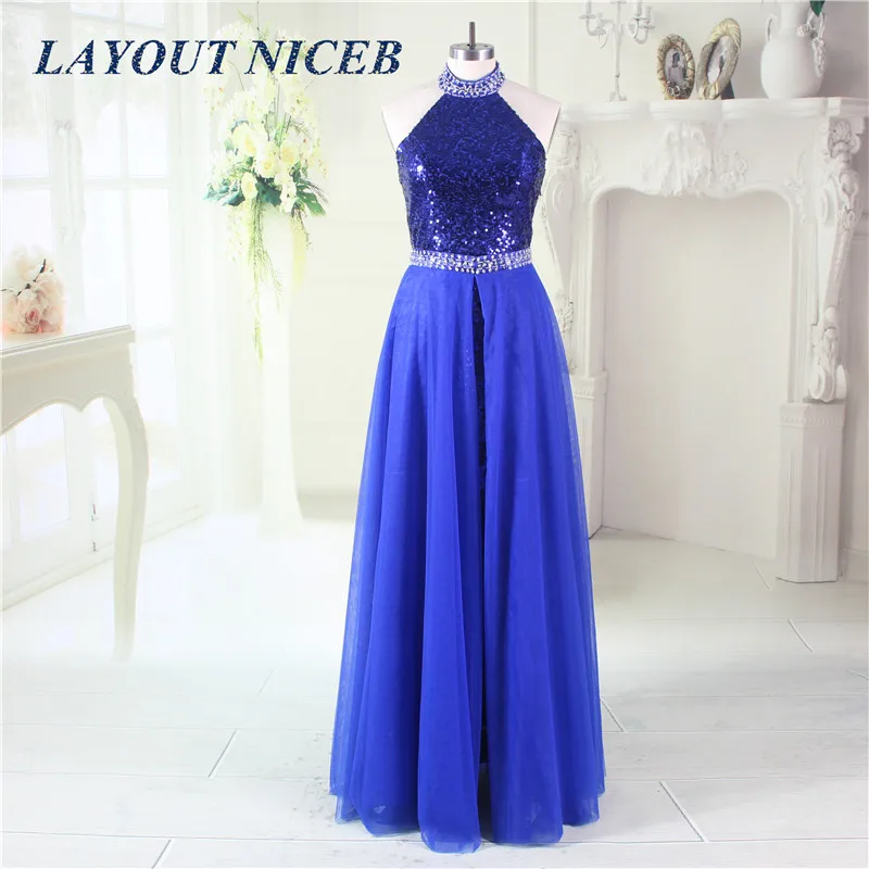 Шикарное Королевское синее платье для выпускного вечера 2019 съемная юбка