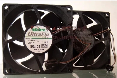 3-контактный вентилятор Nidec T92T12MGA7-53 92*92*25 мм 9 см 12 В 0,18 А