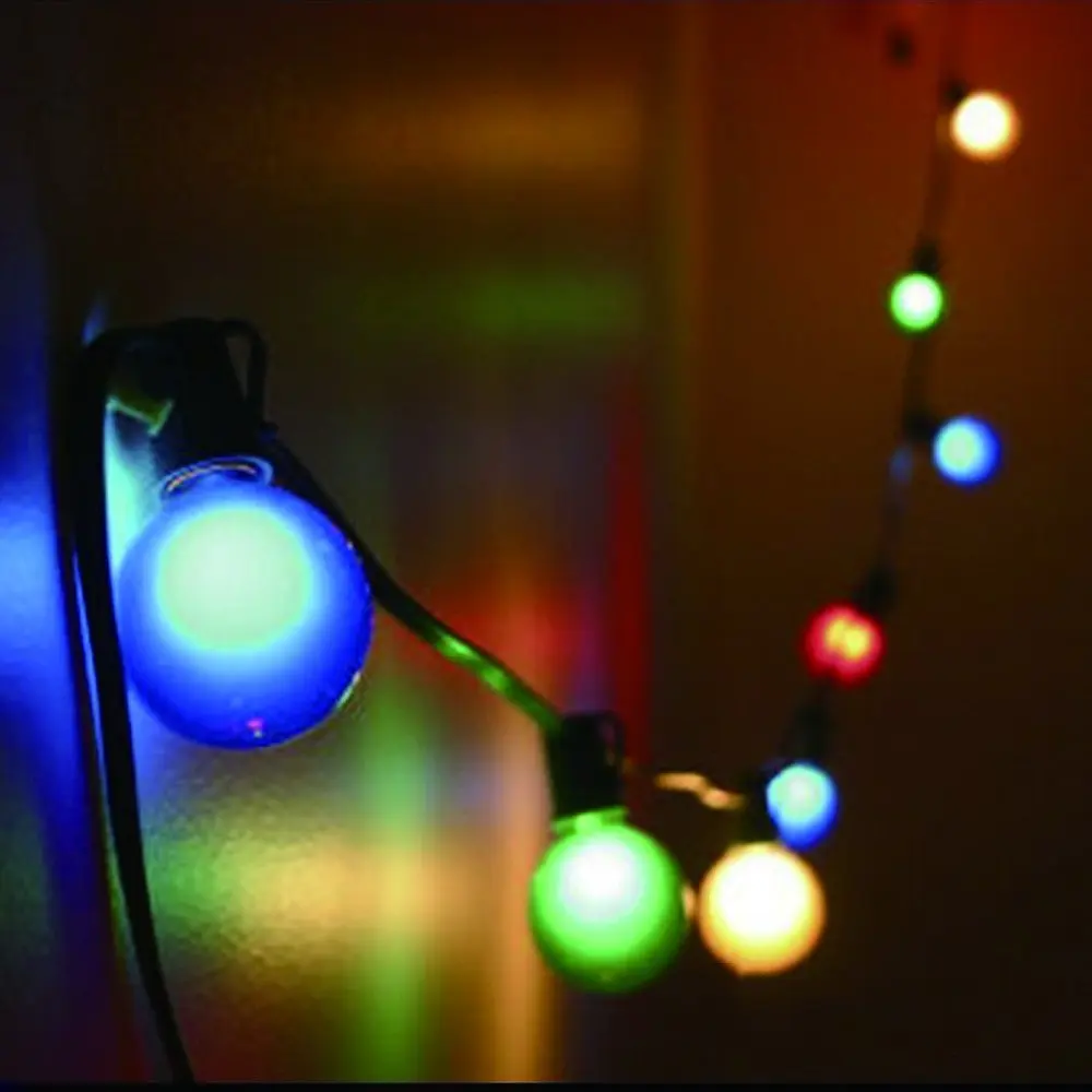 

Globe Plastic G45 LED Bulb 2W 2200K Colorful LED Filament Light Bulb String Decorative Wedding Lighting E27 E26 Base Dimmable