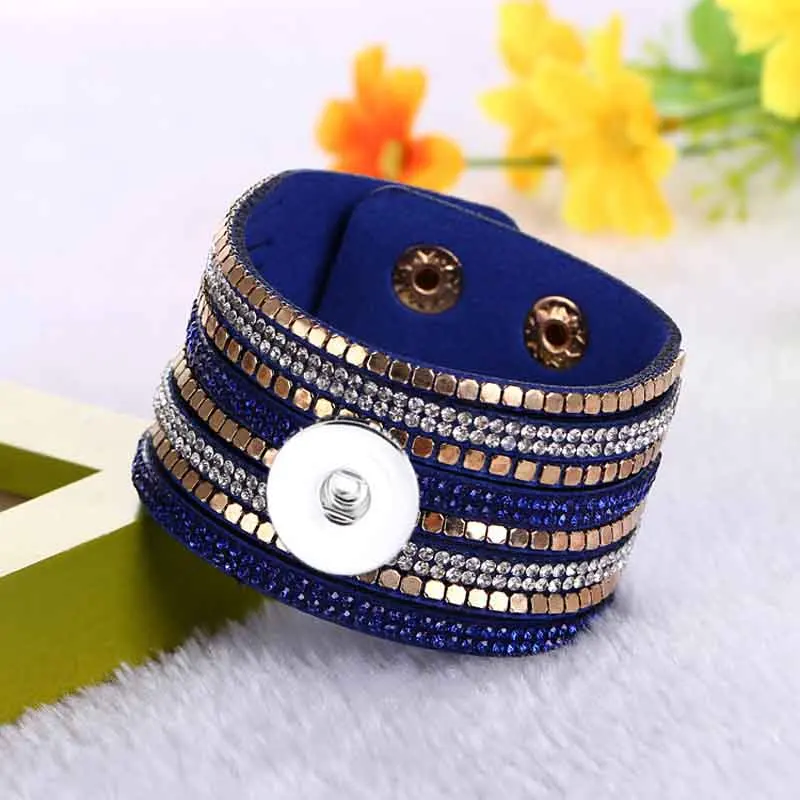 Женский бархатный браслет с кристаллами в стиле рок 18 мм | Украшения и аксессуары