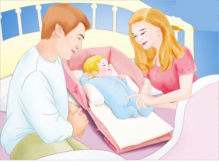 Портативная кроватка для новорожденных 0 6 м складная дорожная сумка переноски