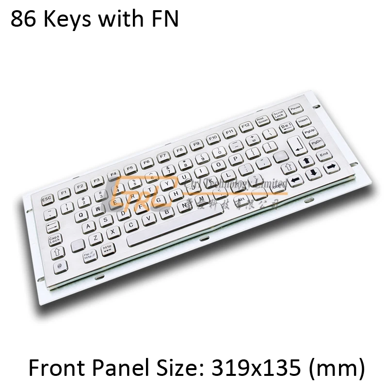 86 клавиш металлическая промышленная клавиатура киоска | Компьютеры и офис