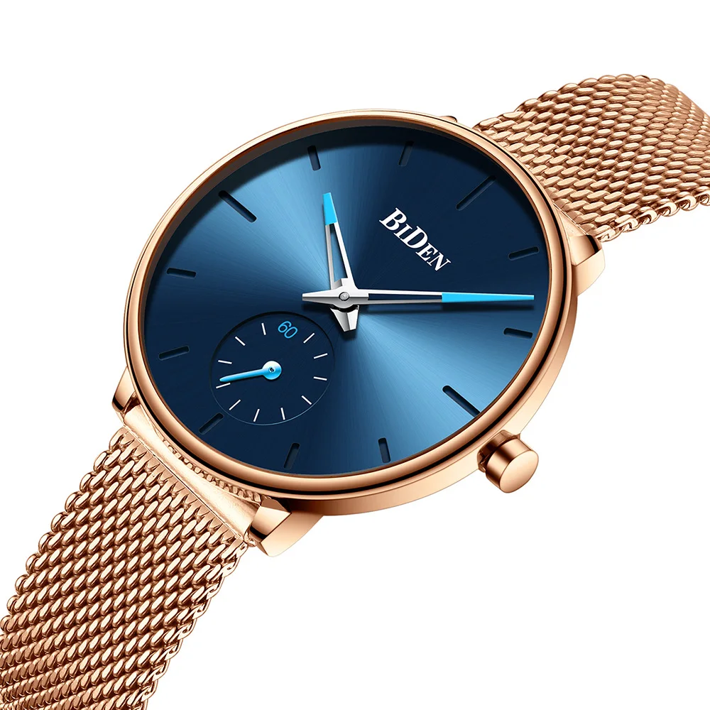 Женские часы люксовый бренд Модные минималистичные стильные синие женские