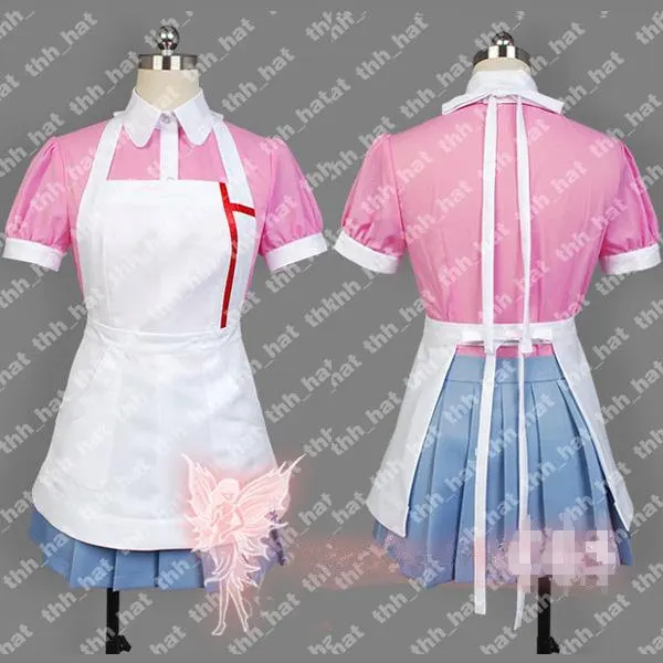 Карнавальный костюм для взрослых и детей Dangan Ronpa 2 Danganronpa Mikan Tsumiki платье
