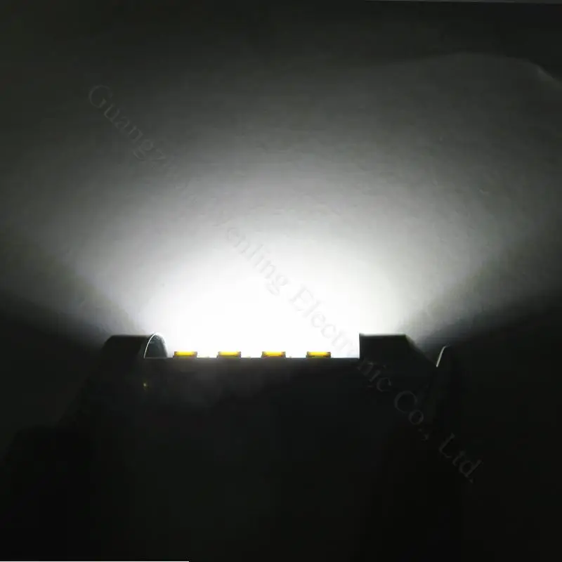 WLJH 6 шт. Автомобильный светодиодный светильник 31 мм 36 39 41 2835 SMD C5W C10W авто лампа