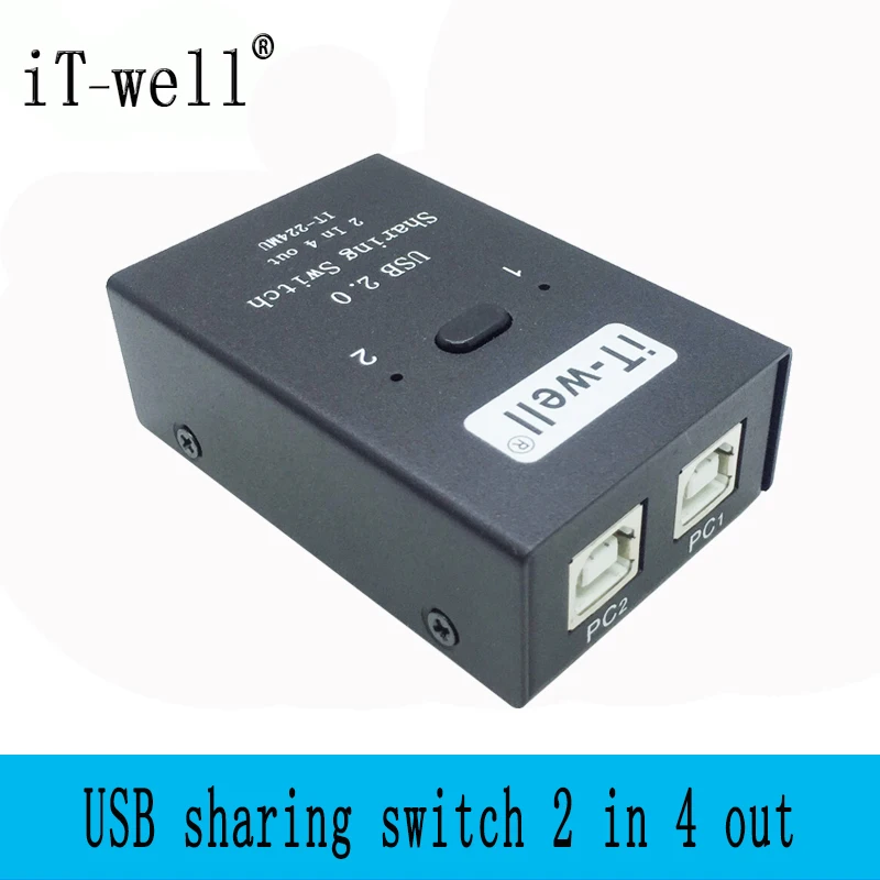 Ручной переключатель с разъемом USB 2 0 в 4 выхода клавиатуры и мыши обмена