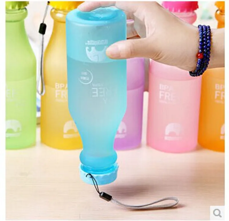 Портативная пластиковая бутылка для воды 550 мл|unbreakable plastic water bottle|water bottleplastic bottle |