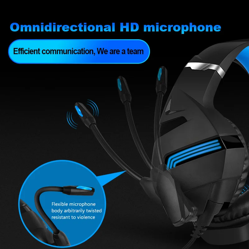 Стерео игровая гарнитура для PS4 ПК шумоподавляющие наушники с микрофоном
