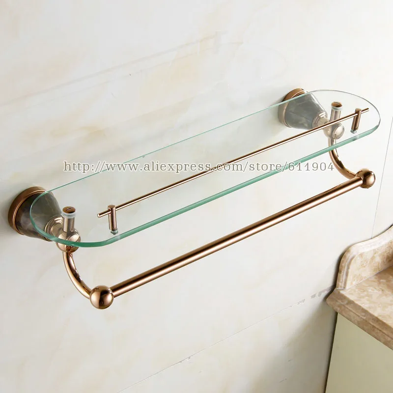 Роза Ванная комната полка с Полотенца барная стойка 3962002 | Обустройство дома