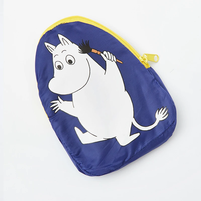 Синяя Высококачественная портативная Экологичная сумка на одно плечо Moomin с