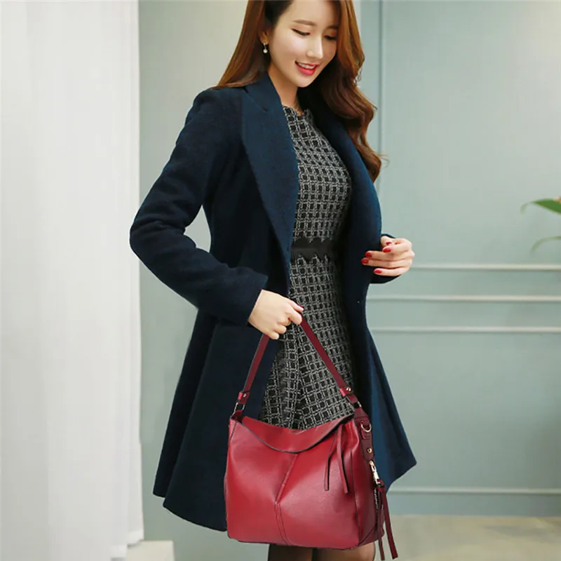 Vintage PU Tassel Women Shoulder Bag Female Retro Daily Causal Large Totes Lady Elegant Shopping Handbag Bolsas Femininas #40 | Багаж и