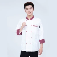chef uniforms double breasted short sleeve men food services cooking clothes 2 color uniform chef jackets