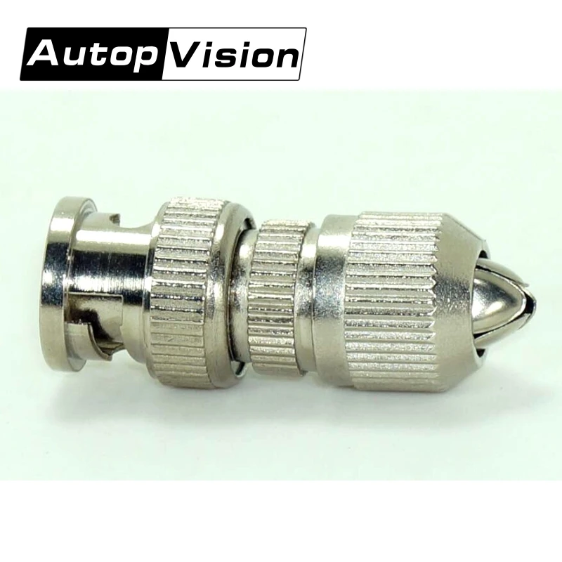 free shipping 500pcs/lot wholesale BNC Male LOTUS Flower to Cable Connector Coaxial Adapter Coupler for CCTV Camera