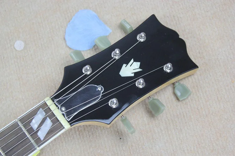 Новый Топ Тигр клен Средства ухода за кожей 1946 1949 es 125 Archtop Гитары BurlyWood es125