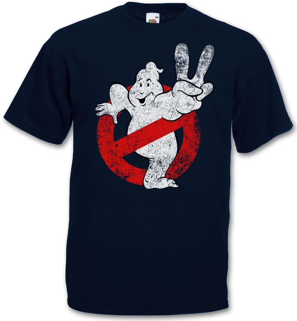 Винтажная футболка с логотипом GHOSTBUSTERS II длинным рукавом Homme большие размеры |