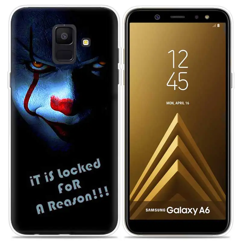 04 Джокера клоун ужас принт чехол для samsung Galaxy Note 8 9 J4 J6 J8 A6 A8 A7 A9 Star Lite S8 S9 плюс Винтаж крышка чехол - Цвет: 04
