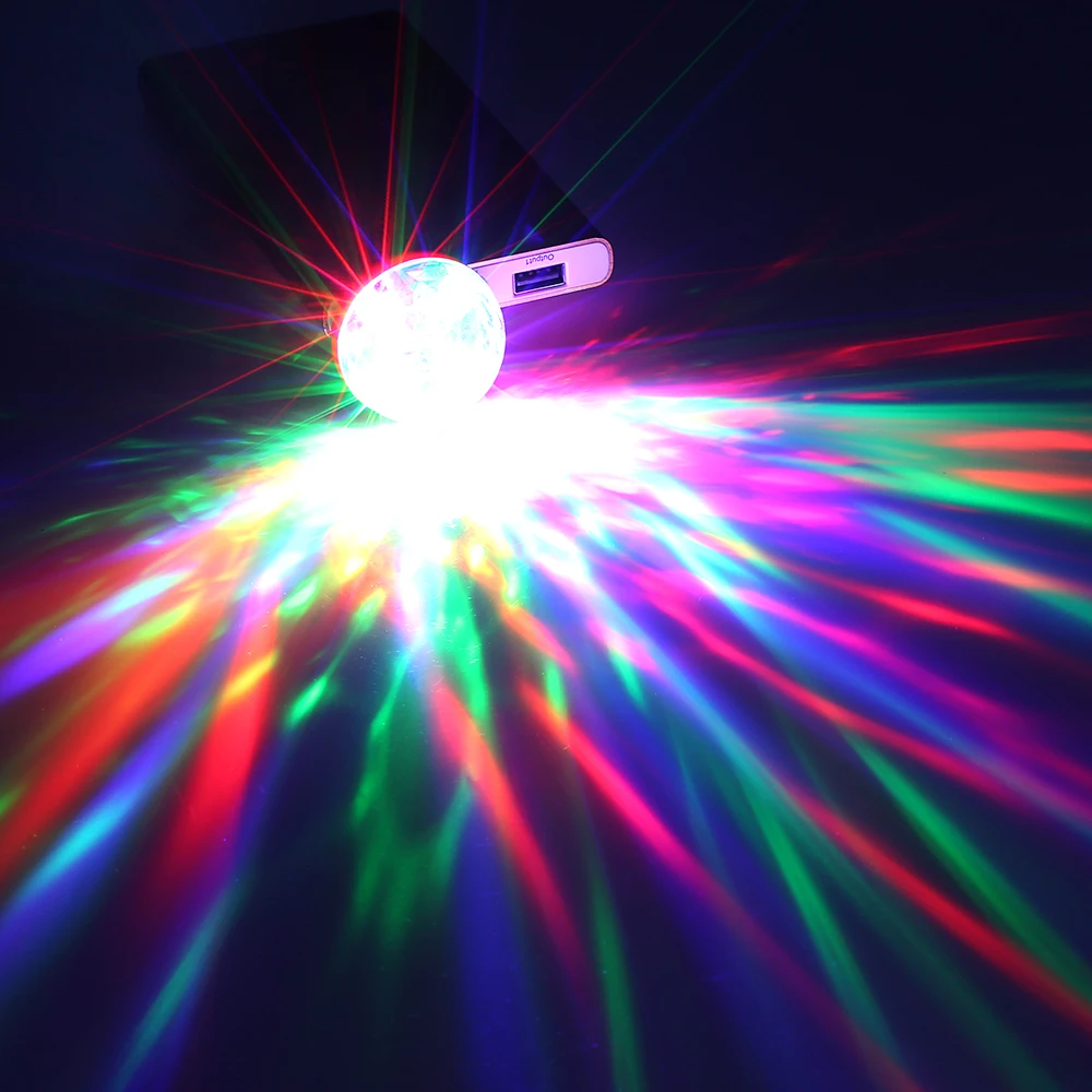 Новый автомобиль RGB светодиодный USB атмосферный свет DJ мини цветная музыкальная