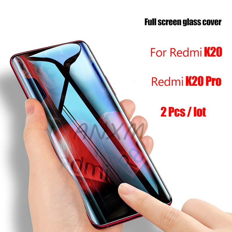 2 шт./лот 9H закаленное стекло для Xiaomi Redmi K20 Pro защита экрана полное покрытие