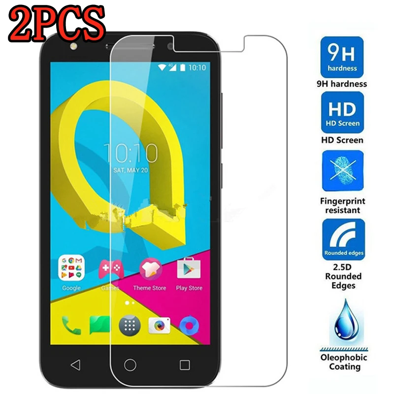 2 шт. закаленное стекло для Alcatel One Touch U5 защитная пленка 9H защита экрана