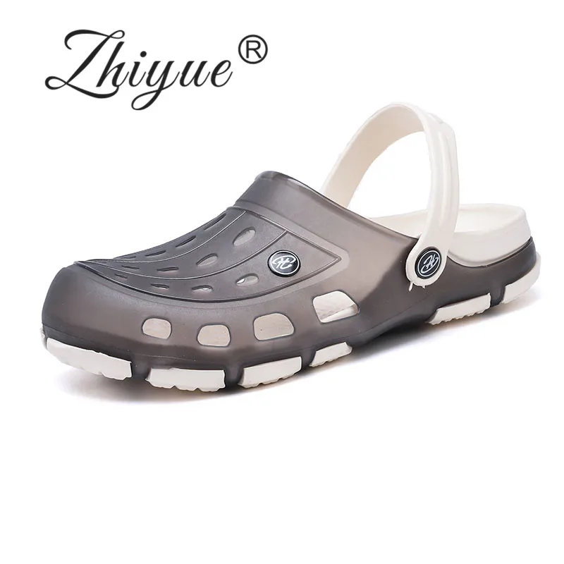 ZHI YUE летние пляжные тапки мужские уличные сандалии повседневные вьетнамки