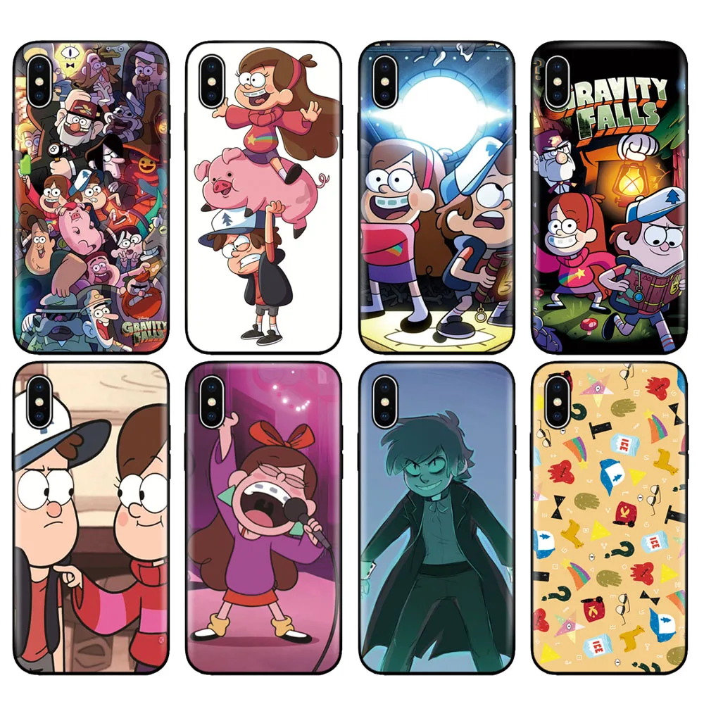 Черный чехол ТПУ для iphone 5, 5s, se, 6, 6s, 7, 8 plus, x, 10, чехол для iphone XR, XS, 11 pro, MAX, чехол, mabel Gravity falks, Comic Con