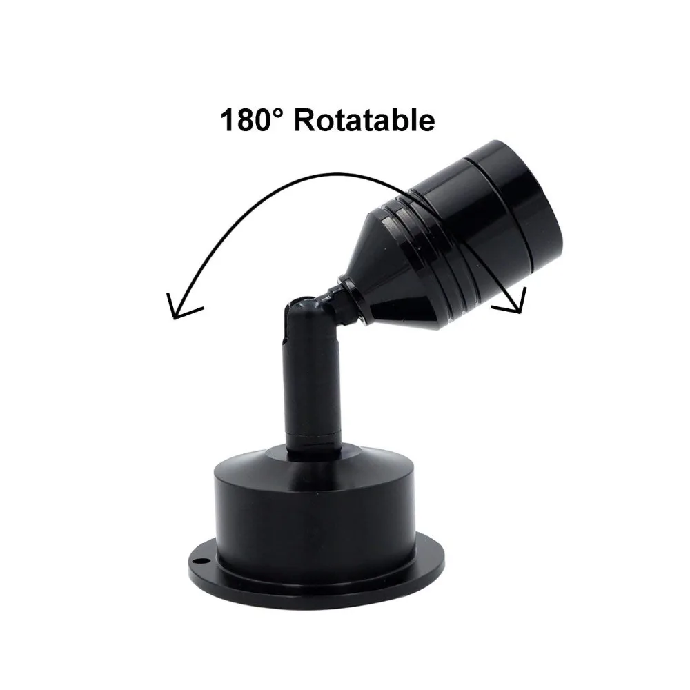 6 шт./лот Мини светодиодный прожектор для ювелирных изделий Витрина 3 Вт холодный