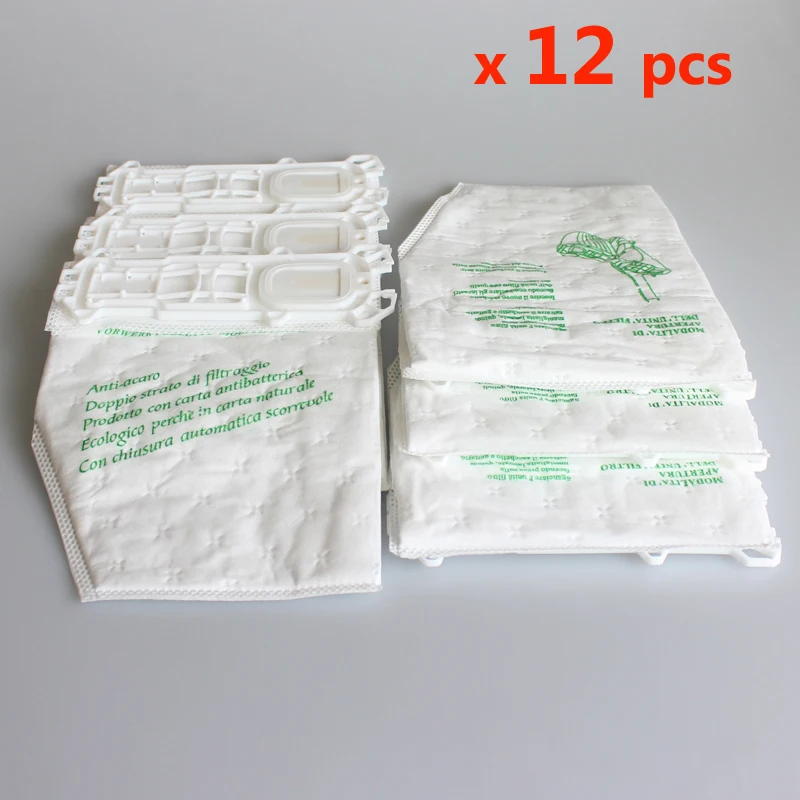 

12 шт./лот пылесборники для Vorwerk VK135 VK136 FP135 FP136 KOBOLD135 KOBOLD136 VK369