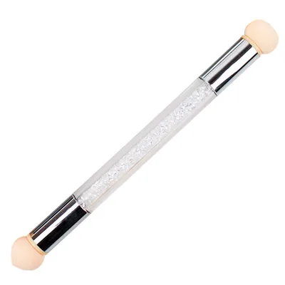 White Pen LadyMisty губки головки острые круглые Сменные кисть для пудры тени градиентная ручка короткая ручка инструмент для дизайна ногтей УФ гель лак - Цвет: White Pen