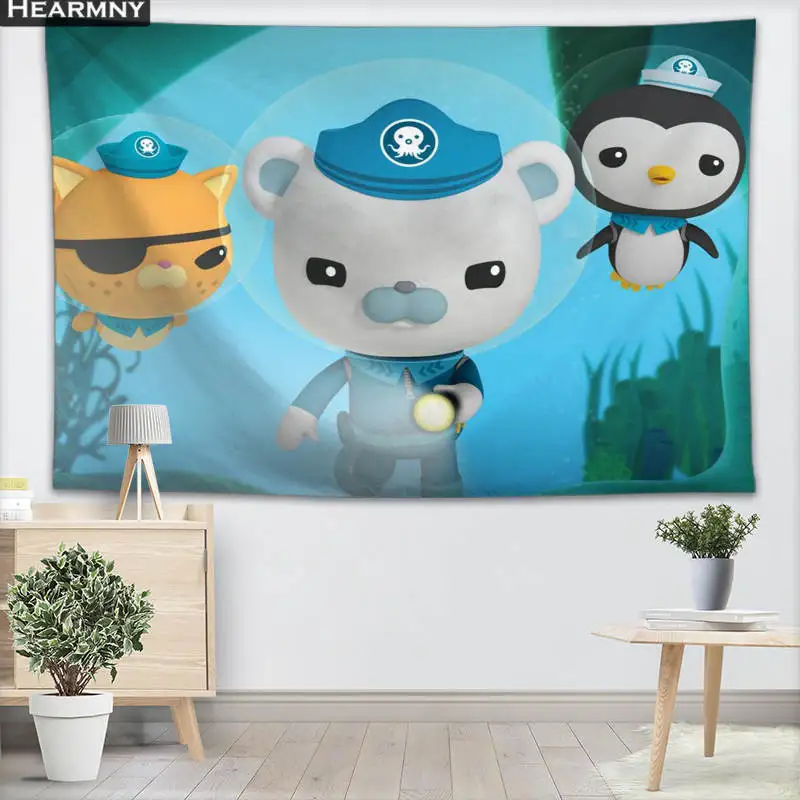 Настенный настенный гобелен Octonauts домашний декоративный пляжное полотенце