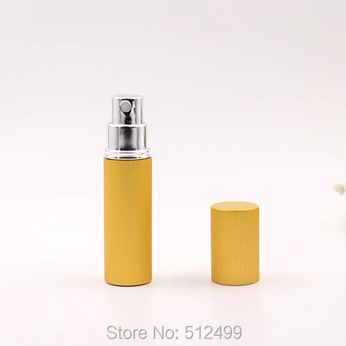 

5ml high quality Vertical strip Perfume fine mist spray bottle Portable aluminum cosmetics water glass Travel Refillable Bottle