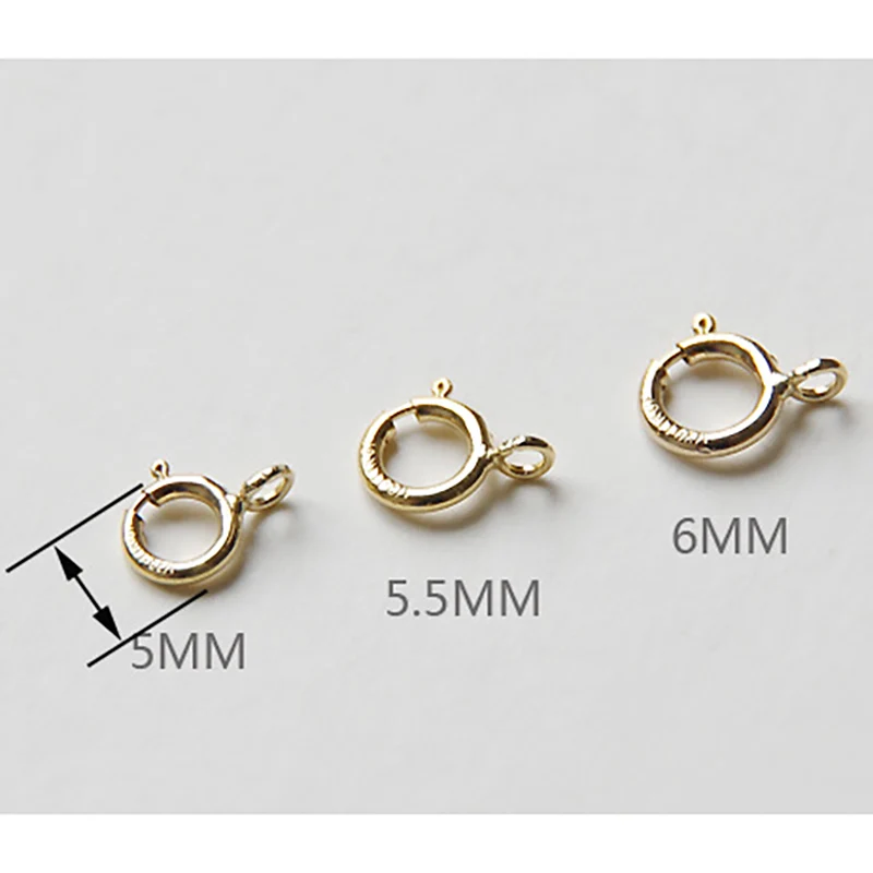 Позолоченный круглый Омар конец пряжки застежка пружины для изготовления