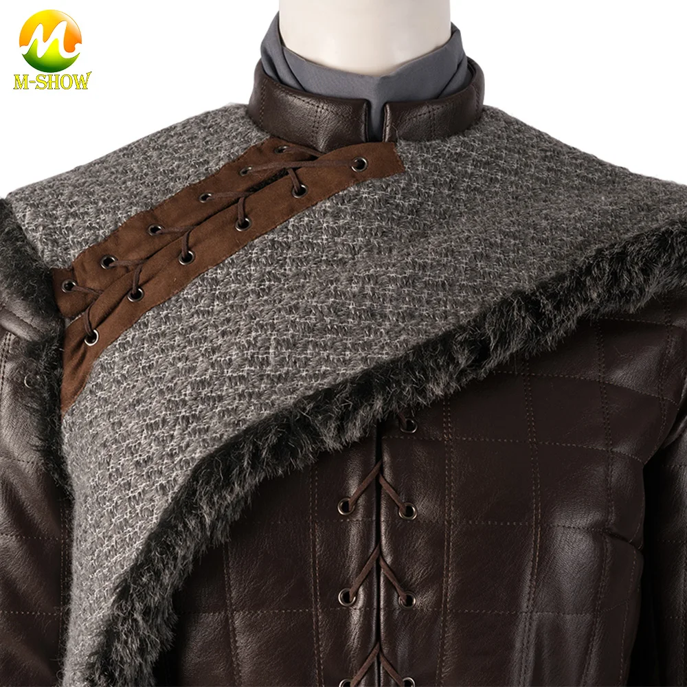 Карнавальный костюм Арья Старк из игры престолов, 8, кожаная куртка для девочек, вечерние платья, Wnter Coak, штаны, костюм на Хэллоуин для женщин