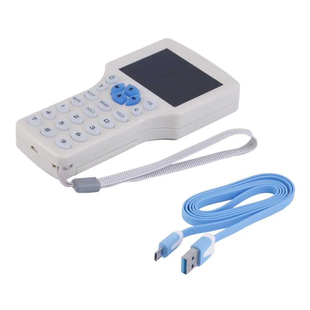 Updated version English 10 frequency RFID Copier ID/IC Reader Writer /copy 13.56MHZ Sector0 encrypted + 5* T5577 card | Безопасность и