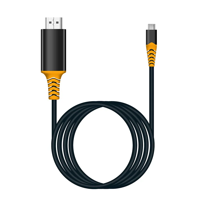 Orange NO USB Port Usb type C HDMI кабель HD tv AV видео адаптер для Macbook LG G5 samsung Galaxy S10+ S10e S9+ S8+ Note9 Note 8 Android телефон к телевизору - Цвет: Orange NO USB Port