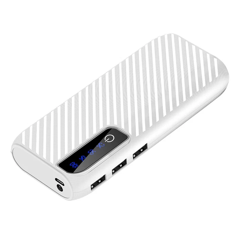 Портативный мини Внешний аккумулятор 20000 мАч цифровой внешний с 3 USB портами для