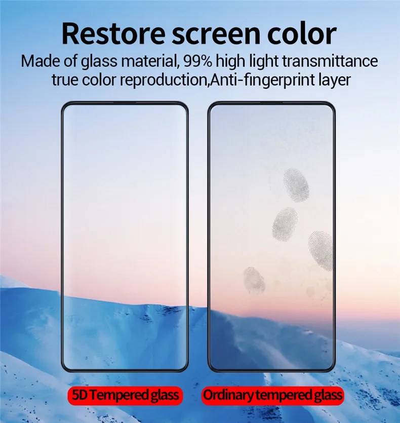 Закаленное стекло Cafele для Xiaomi 9 9t pro Redmi K20 Pro Note 7 с полным покрытием 4D Защита экрана для Redmi K20 Pro ультратонкий