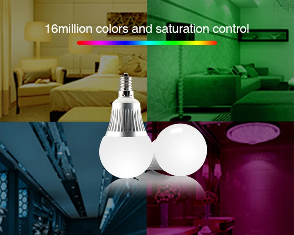 MiBoxer светодиодные лампы E14 5 Вт RGB + CCT светодиодная лампа 2 4 г IOS Andriod APP Wi Fi IBox