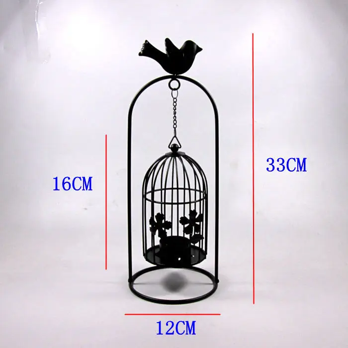 Клетка Железный Подсвечник декоративная короткая свеча держатели Современное