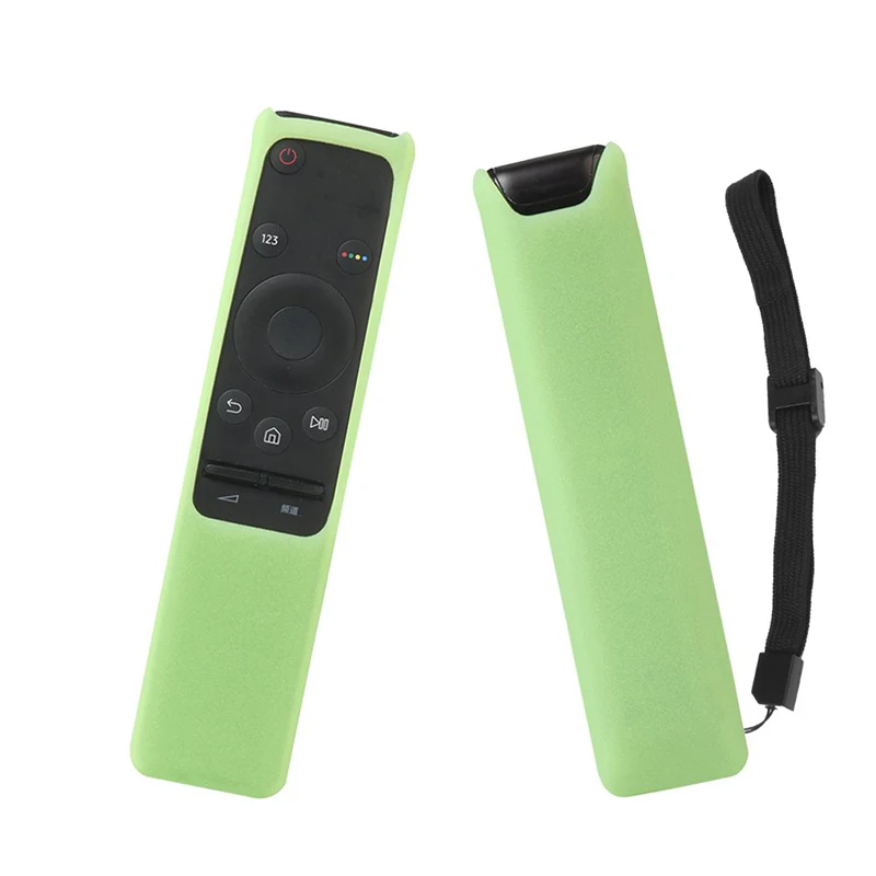 green only case Чехлы BN59-01259B BN59-01259E BN59-01260A 01259D для samsung Смарт ТВ ДИСТАНЦИОННОГО чехол SIKAI силиконовый ударопрочный нескользящий анти-потерянный - Цвет: green only case