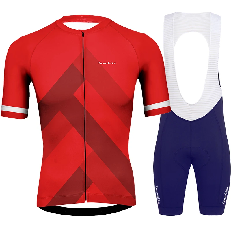 Uniforme ciclismo Runchita летний комплект из Джерси для велоспорта с коротким рукавом Одежда для велоспорта Мужская одежда для велоспорта go pro MTB roupa de ciclismo