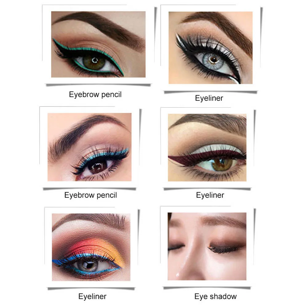 12 Pcs/Set Eyeliner Pencils Waterproof Eyebrow Lipsticks Lip Liner Pen Cosmetics Eyes Makeup Tool OR88 | Красота и здоровье