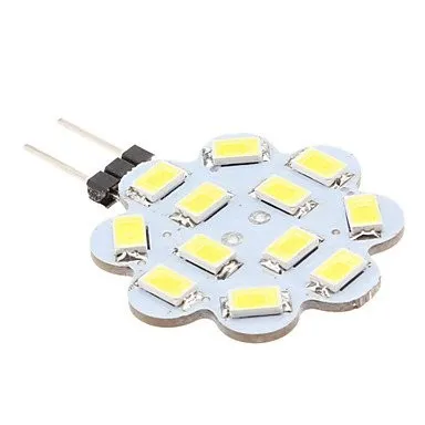 100 шт. Светодиодная лампа G4 12SMD 5630 5730 теплый белый/холодный белый 3 Вт DC 12 В DHL