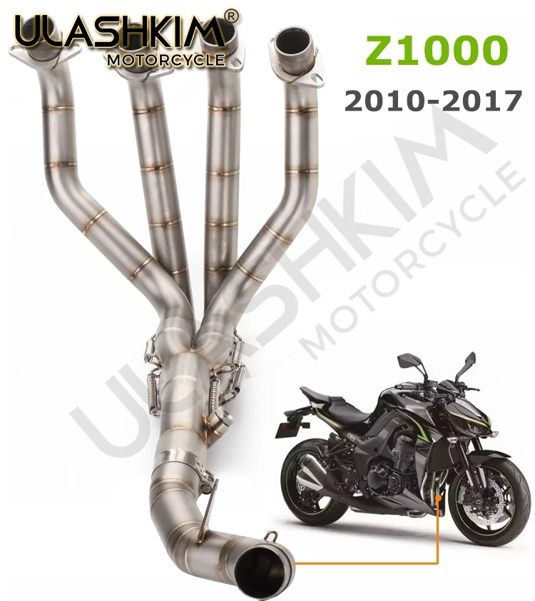Z1000 Модифицированная без шнуровки односторонняя выхлопная труба средней трубы с