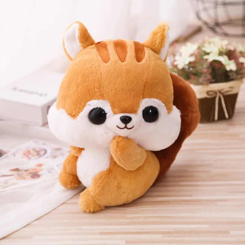 33cm/42cm Super Cute Squirrel with Long Tail Plush Toy Stuffed Soft Cartoon Animal Doll Kawaii Baby Birthday Gift for Children | Игрушки и