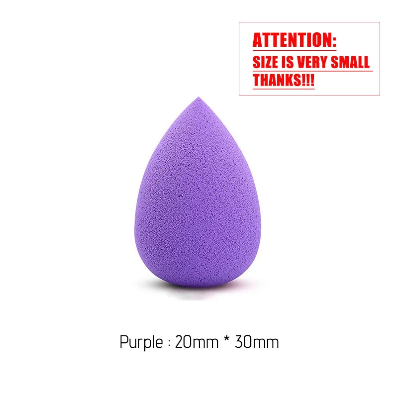 04 Purple 20x30 BIOAUNT, 5 цветов, высокое качество, основа для лица, мини-спонж, пудра, пуховка в форме капли, косметическая пуховка, умные, для женщин, красота, инструменты для макияжа - Цвет: 04 Purple 20x30