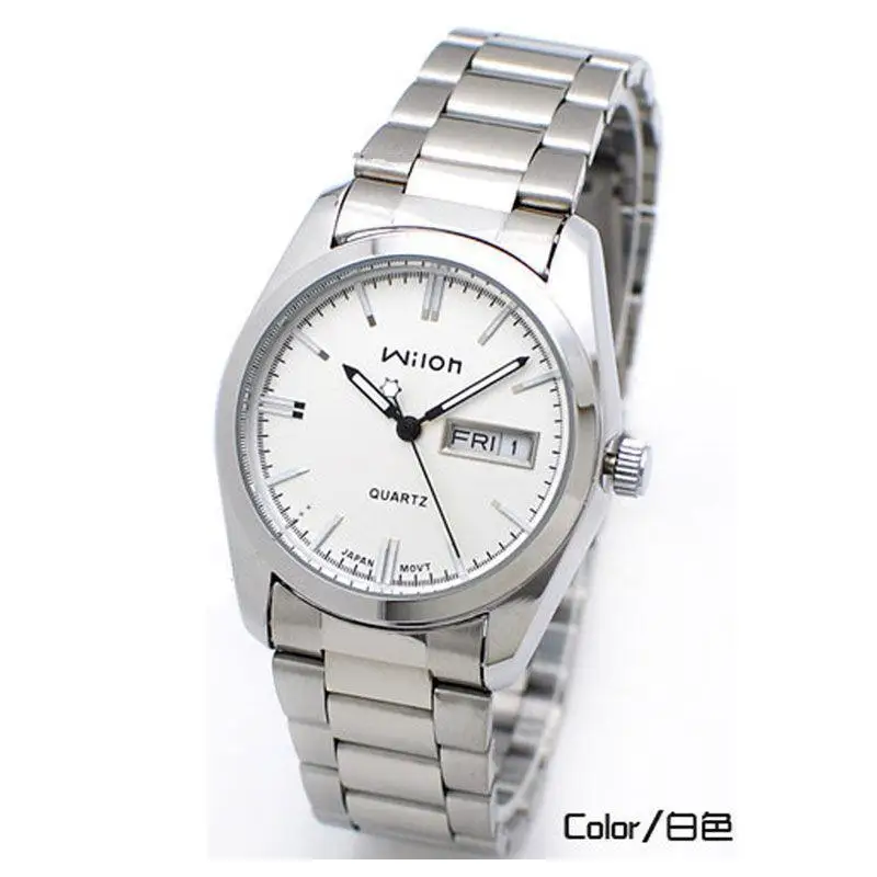 

Wilon Brand Relogio Feminino Date Day Clocks Female Resistant Couple Stainless Steel Fashion Casual Quartz Clocks Women Watches