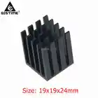 50 шт., алюминиевый радиатор Gdstime 19x19x2 мм для чипа VGA RAM LED IC, Охлаждающий радиатор 19*19*24 мм