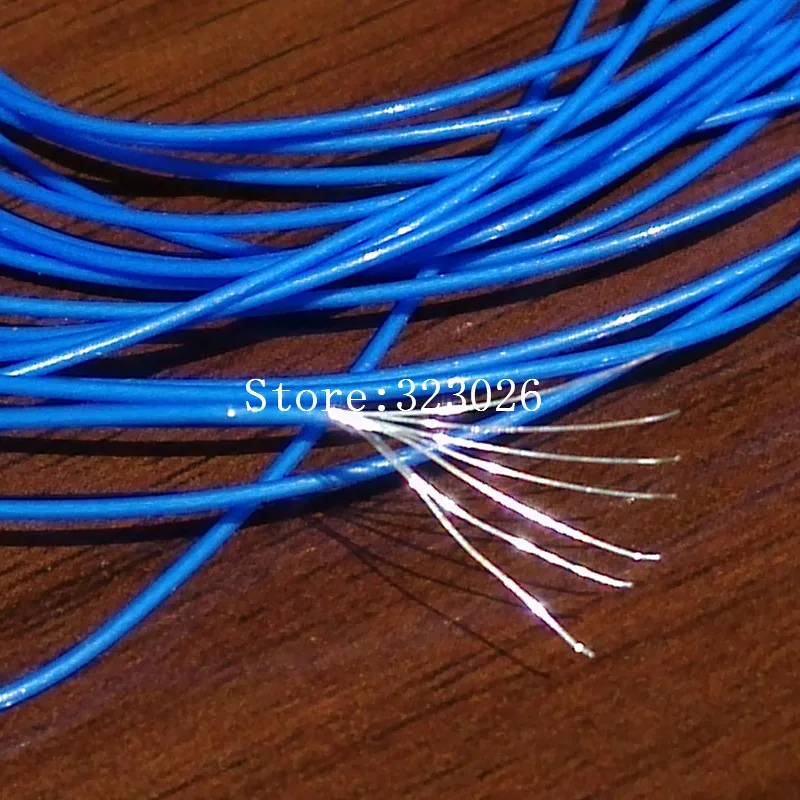 

diy earphone wire core blue cable OD:0.65MM